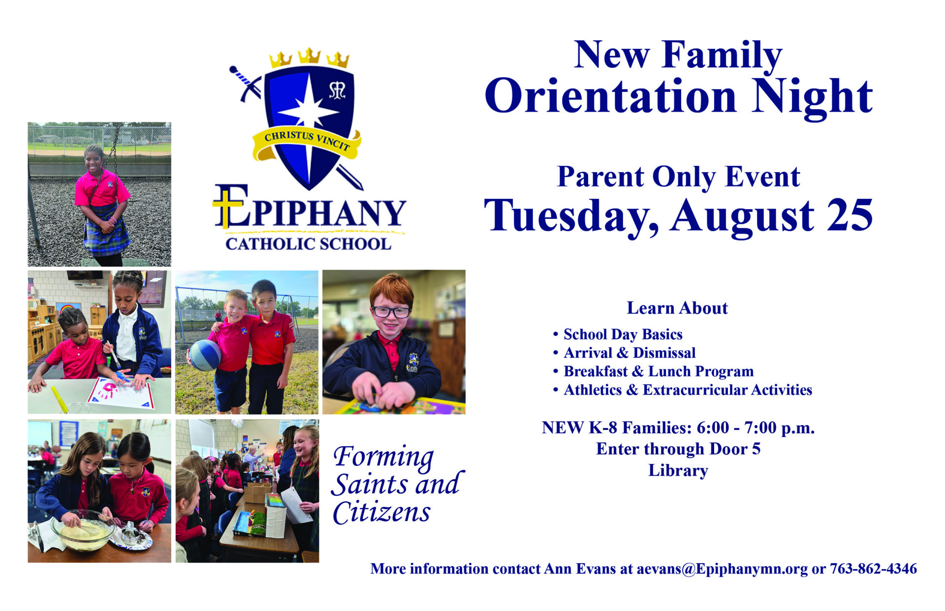New Family Orientation K 8